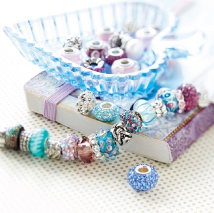 Charms Beads Charm Anh&auml;nger Perlen f&uuml;r Armband Kette Starter Angebot,Edelstahl Zirkonia Silber karma-beads , Pandora style kompatibel 925