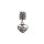 Charms Beads Charm Anh&auml;nger Perlen f&uuml;r Armband Kette Starter Angebot,Edelstahl Zirkonia Silber karma-beads , Pandora style kompatibel 925