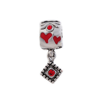 Beads Charm Anh„nger Perlen fr Armband Kette Starter Angebot,Edelstahl Zirkonia Silber karma-beads , Pandora style kompatibel 925