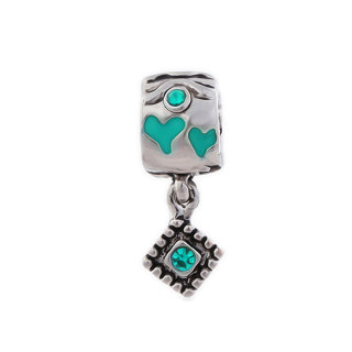 Beads Charm Anh&bdquo;nger Perlen fr Armband Kette Starter Angebot,Edelstahl Zirkonia Silber karma-beads , Pandora style kompatibel 925