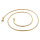 Basis Kette Schlange Edelstahl Halskette Gold 2.5mm 55cm