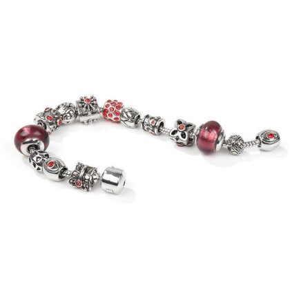 Charms pandora-Armband kompatibel&yuml;kette&yuml;silber&yuml;Rot Herz charm Bead&yuml;Damen Frauen schmuck&yuml;perlen mutter&yuml;anh&bdquo;nger&yuml;sale&yuml;mond&yuml;halsketten&yuml;beads&yuml;murano blume Farbe kristall