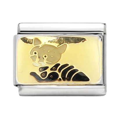 Italian Charms Armband Classic glieder Italy Charm,Silber Gold Edelstahl Links Kult modele Blume Tiere Herz fr