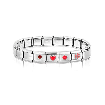 Italian Charms Armband Classic glieder Italy Charm,Silber Gold Edelstahl Links Kult modele Blume Tiere Herz fr