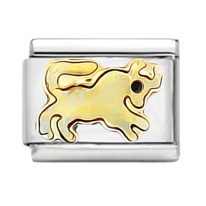 Italian Charms Armband Classic glieder Italy Charm,Silber Gold Edelstahl Links Kult modele Blume Tiere Herz fr Stier
