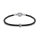 AKKI Charms Armband mit 1 Anhänger starterset sale, Edelstahl Zirkonia Murano bettel Beads Bead Silber Original Perlen Strass Elements, mit Pandora Style kompatibel Schmuck Glas Leder  18cm