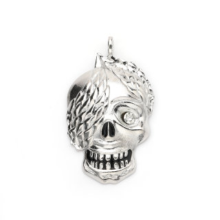 Anh„nger fr Halskette Vario Schmuck Totekopf Skull Flgel 5cm